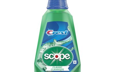 + Scope Mouth Rinse, Classic Mint, 1 L Bottle, 6/carton