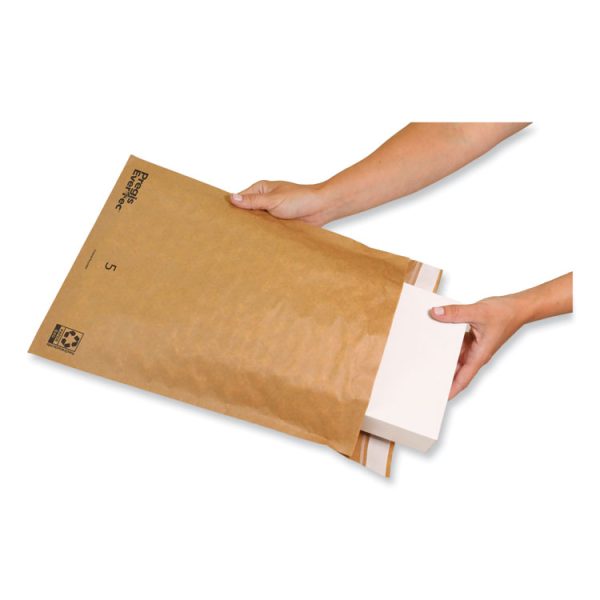 EverTec Curbside Recyclable Padded Mailer, #5, Kraft Paper, Self-Adhesive Closure, 12 x 15, Brown, 100/Carton - Image 2