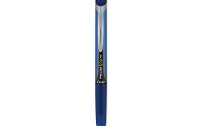 Precise V10rt Roller Ball Pen, Retractable, Bold 1 Mm, Blue Ink, Blue Barrel, Dozen