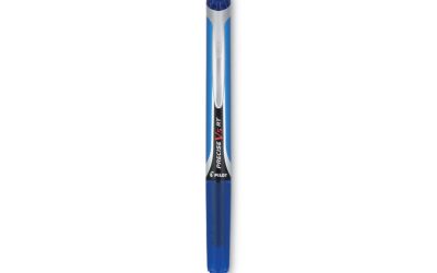 Precise V5rt Roller Ball Pen, Retractable, Extra-Fine 0.5 Mm, Blue Ink, Blue Barrel