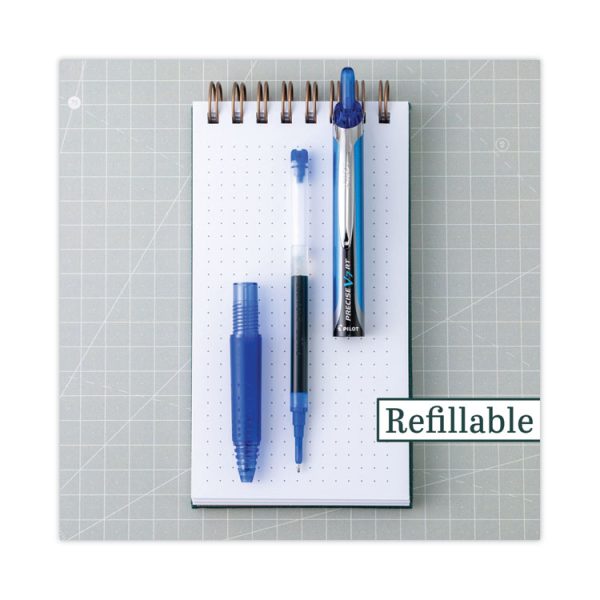 Precise V7rt Roller Ball Pen, Retractable, Fine 0.7 Mm, Blue Ink, Blue Barrel - Image 5