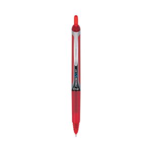 Precise V7rt Roller Ball Pen, Retractable, Fine 0.7 Mm, Red Ink, Red Barrel