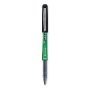 Precise V5 Begreen Roller Ball Pen, Stick, Extra-Fine 0.5 Mm, Black Ink, Black Barrel, Dozen