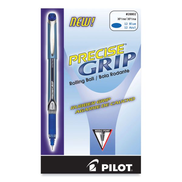 Precise Grip Roller Ball Pen, Stick, Extra-Fine 0.5 Mm, Blue Ink, Blue Barrel - Image 2