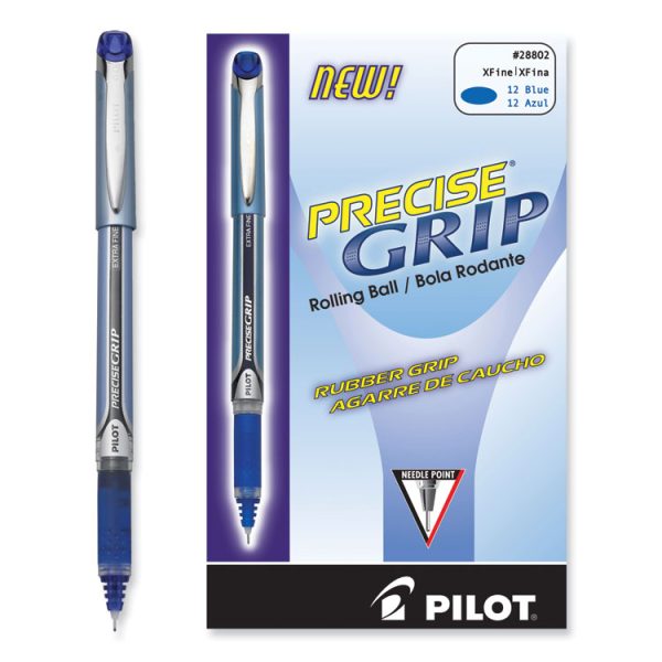 Precise Grip Roller Ball Pen, Stick, Extra-Fine 0.5 Mm, Blue Ink, Blue Barrel - Image 4