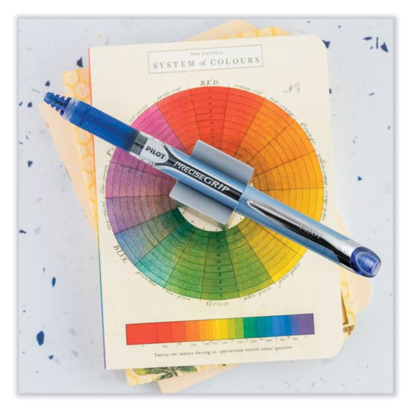 Precise Grip Roller Ball Pen, Stick, Extra-Fine 0.5 Mm, Blue Ink, Blue Barrel - Image 5