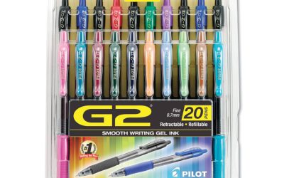 G2 Premium Gel Pen, Retractable, Fine 0.7 Mm, Assorted Ink And Barrel Colors, 20/pack