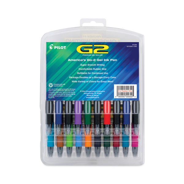 G2 Premium Gel Pen, Retractable, Fine 0.7 Mm, Assorted Ink And Barrel Colors, 20/pack - Image 3