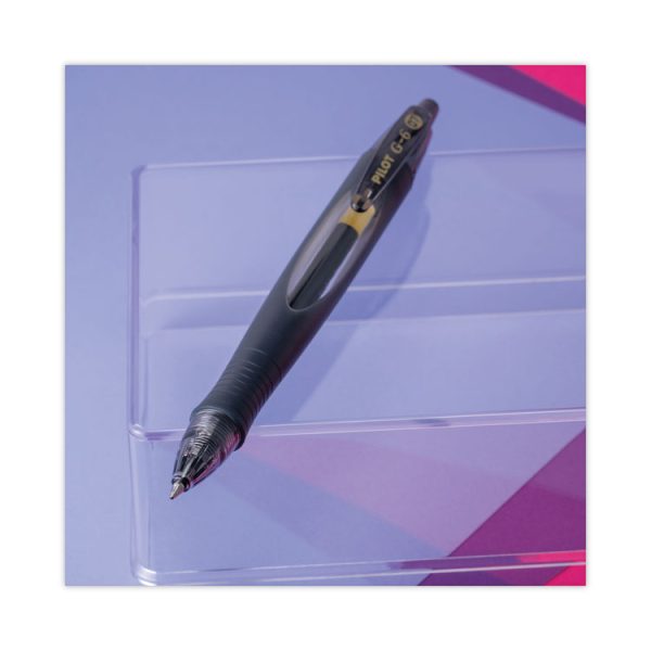 G6 Gel Pen, Retractable, Fine 0.7 Mm, Black Ink, Black Barrel - Image 3
