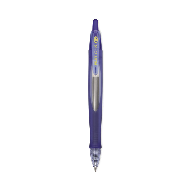 G6 Gel Pen, Retractable, Fine 0.7 Mm, Blue Ink, Blue Barrel
