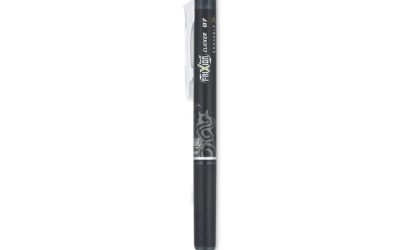 Frixion Clicker Erasable Gel Pen, Retractable, Fine 0.7 Mm, Black Ink, Black Barrel