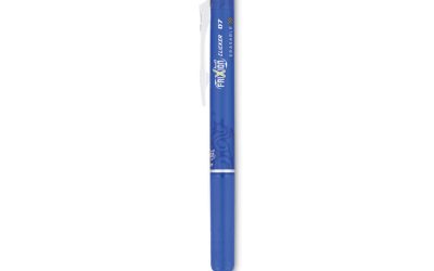 Frixion Clicker Erasable Gel Pen, Retractable, Fine 0.7 Mm, Blue Ink, Blue Barrel