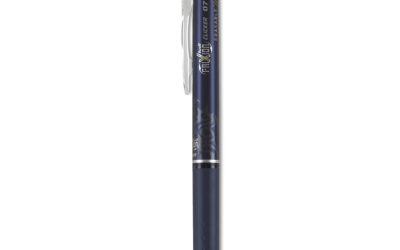 Frixion Clicker Erasable Gel Pen, Retractable, Fine 0.7 Mm, Navy Ink, Navy Barrel