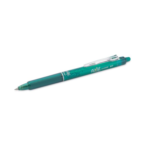 Frixion Clicker Erasable Gel Pen, Retractable, Fine 0.7 Mm, Green Ink, Green Barrel, Dozen - Image 3
