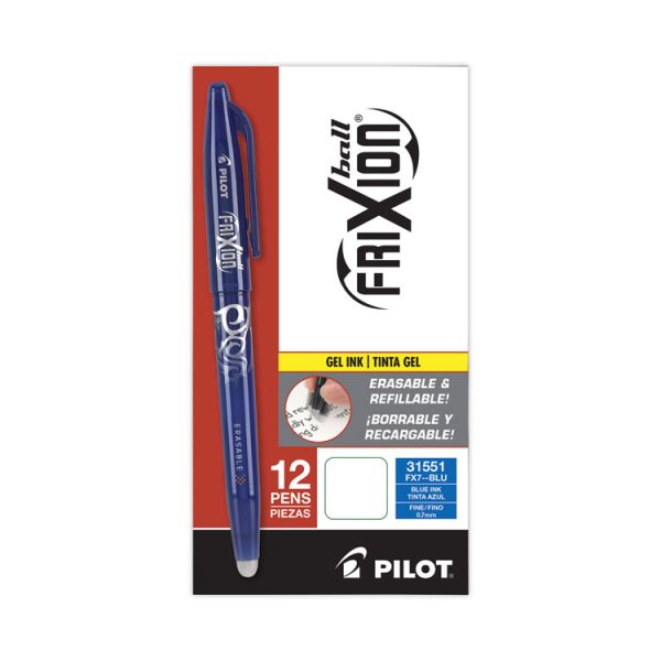 Frixion Ball Erasable Gel Pen, Stick, Fine 0.7 Mm, Blue Ink, Blue Barrel - Image 2