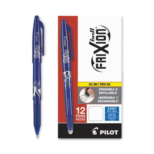 Frixion Ball Erasable Gel Pen, Stick, Fine 0.7 Mm, Blue Ink, Blue Barrel - Image 5