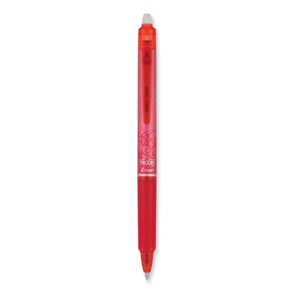Frixion Clicker Erasable Gel Pen, Retractable, Extra-Fine 0.5 Mm, Red Ink, Red Barrel, Dozen - Image 3