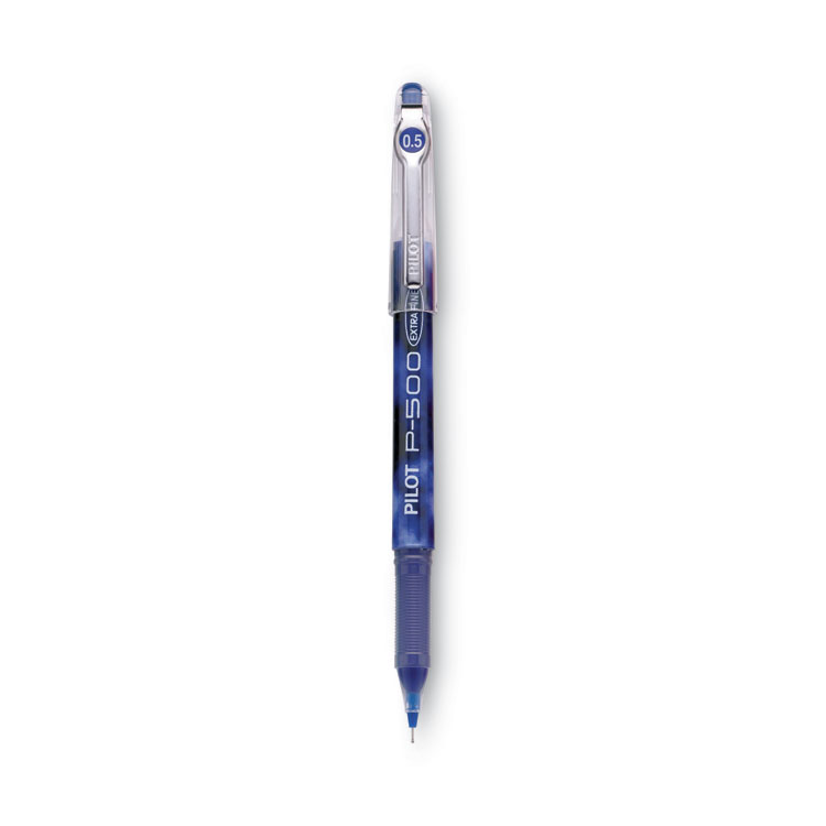 Precise P-500 Gel Pen, Stick, Extra-Fine 0.5 Mm, Blue Ink, Blue Barrel, Dozen