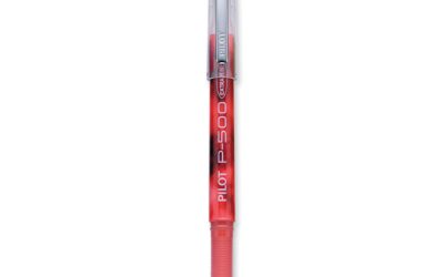 Precise P-500 Gel Pen, Stick, Extra-Fine 0.5 Mm, Red Ink, Red Barrel, Dozen