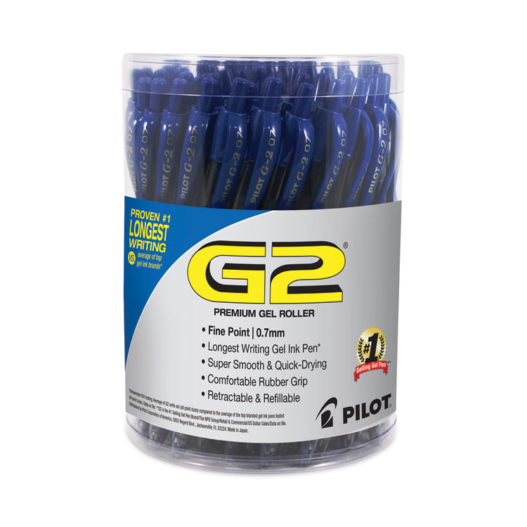 G2 Premium Gel Pen Convenience Pack, Retractable, Fine 0.7 mm, Black Ink, Smoke/Black Barrel, 36/Pack - Image 6