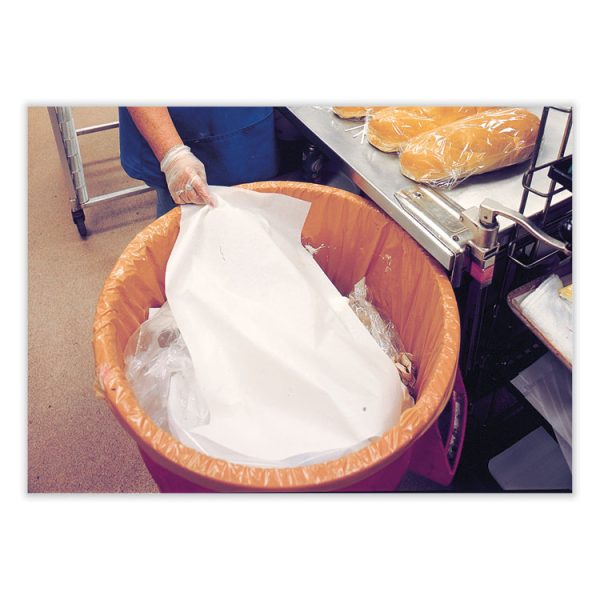 Can Liner, 16 gal, 0.35 mil, 32" x 24", Buff, 500/Carton - Image 3