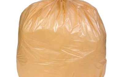 Can Liner, 16 gal, 0.35 mil, 32″ x 24″, Buff, 500/Carton