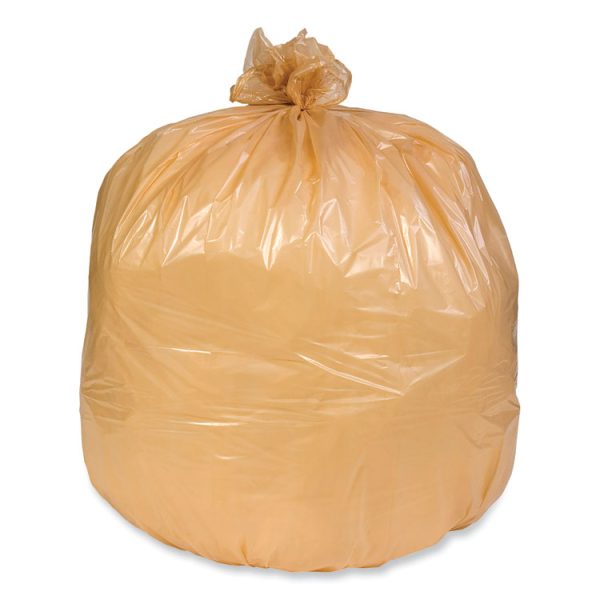 Can Liner, 16 gal, 0.35 mil, 32" x 24", Buff, 500/Carton