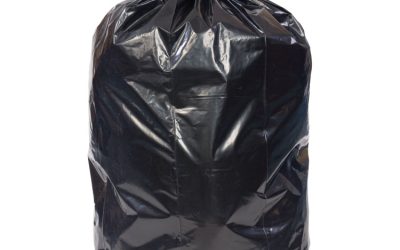 Eco Strong Plus Can Liners, 60 gal, 1.7 mil, 38 x 58, Black, 100/Carton
