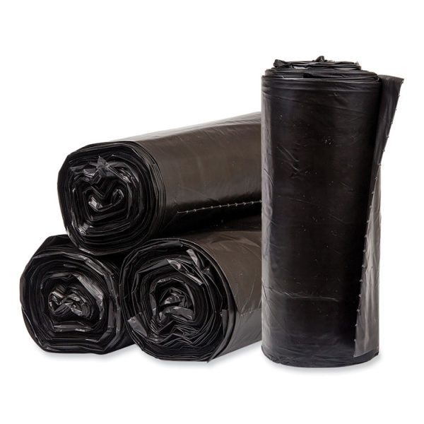 Eco Strong Plus Can Liners, 60 gal, 1.7 mil, 38 x 58, Black, 100/Carton - Image 2