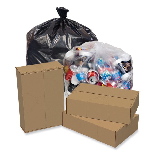 Eco Strong Plus Can Liners, 40 gal, 1.7 mil, 40 x 46, Black, 100/Carton - Image 4