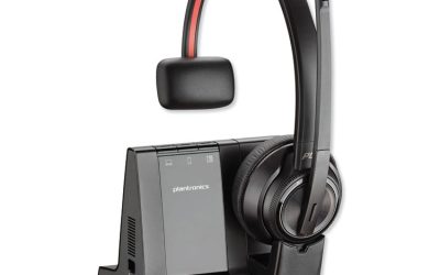 Savi W8210 Monaural Over The Head Headset, Black
