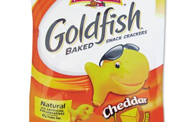 Goldfish Crackers, Cheddar, Single-Serve Snack, 1.5oz Bag, 72/carton