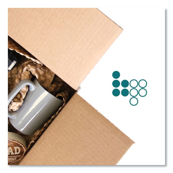 Bubble Paper, 12" x 250 ft, Perforated Every 12", Kraft, 250 Sheets/Carton - Image 2