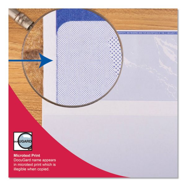 Security Business Checks, 11 Features, 8.5 X 11, Blue Marble Top, 500/ream - Image 5