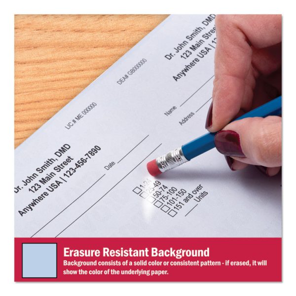 Medical Security Papers, 24 lb Bond Weight, 8.5 x 11, Blue, 500/Ream - Image 4