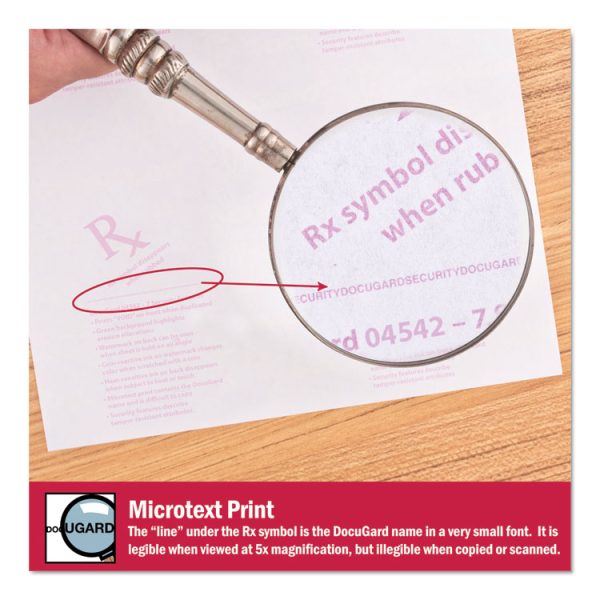 Medical Security Papers, 24 lb Bond Weight, 8.5 x 11, Green, 500/Ream - Image 6
