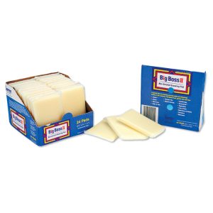 Non-Scratch Scouring Pads, 3.5 X 5.5, Yellow, 24/carton