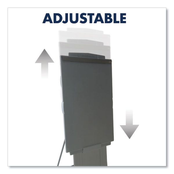 Duramax Portable Presentation Easel, Adjusts 39" To 72" High, Plastic, Gray - Image 7