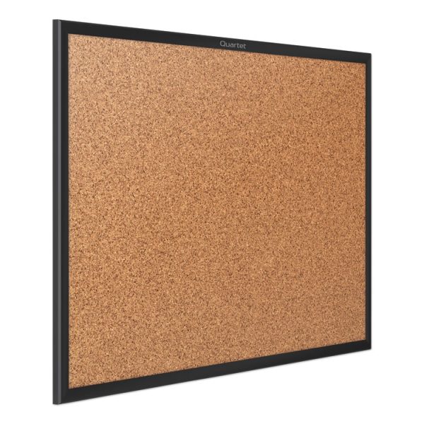 Classic Series Cork Bulletin Board, 36 x 24, Tan Surface, Black Aluminum Frame - Image 2