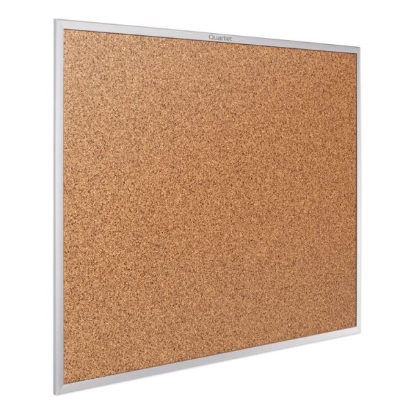 Classic Series Cork Bulletin Board, 96 x 48, Tan Surface, Silver Anodized Aluminum Frame - Image 2