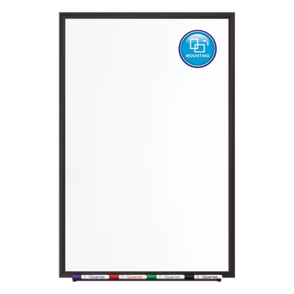 Classic Series Porcelain Magnetic Dry Erase Board, 36 x 24, White Surface, Black Aluminum Frame - Image 5