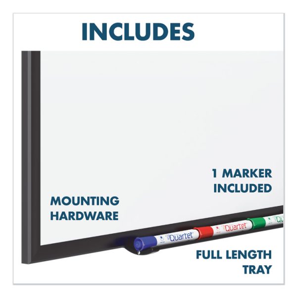 Classic Series Porcelain Magnetic Dry Erase Board, 36 x 24, White Surface, Black Aluminum Frame - Image 10