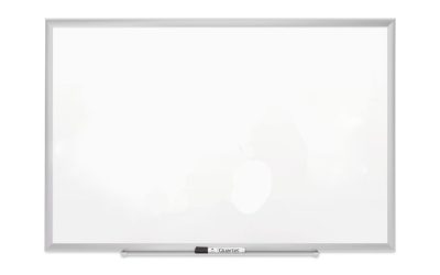 Classic Series Porcelain Magnetic Dry Erase Board, 36 x 24, White Surface, Silver Aluminum Frame