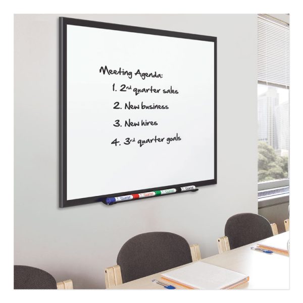 Classic Series Porcelain Magnetic Dry Erase Board, 48 x 36, White Surface, Black Aluminum Frame - Image 6