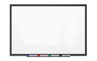 Classic Series Porcelain Magnetic Dry Erase Board, 48 x 36, White Surface, Black Aluminum Frame