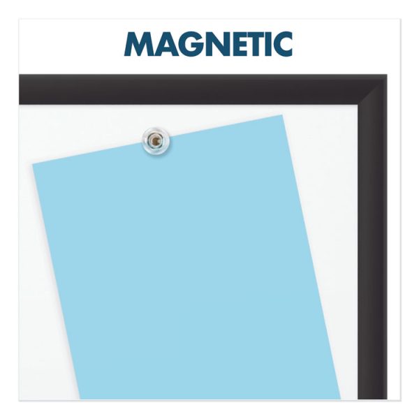 Classic Series Porcelain Magnetic Dry Erase Board, 60 x 36, White Surface, Black Aluminum Frame - Image 8