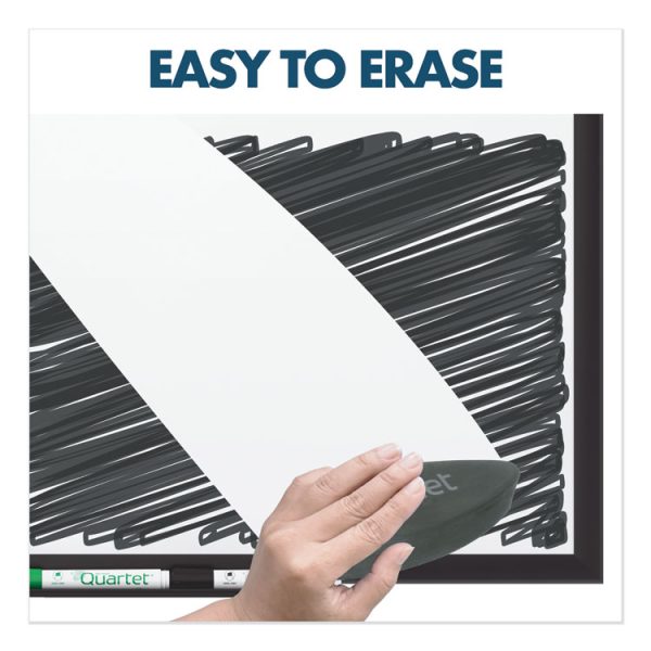 Classic Series Porcelain Magnetic Dry Erase Board, 60 x 36, White Surface, Black Aluminum Frame - Image 7