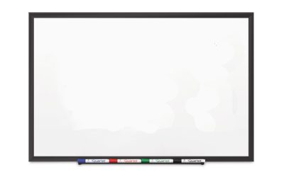 Classic Series Porcelain Magnetic Dry Erase Board, 60 x 36, White Surface, Black Aluminum Frame