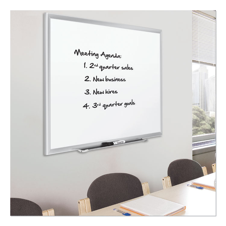 Classic Series Porcelain Magnetic Dry Erase Board, 60 x 36, White Surface, Silver Aluminum Frame - Image 6