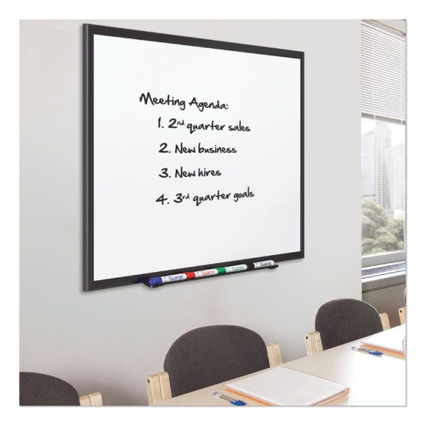 Classic Series Porcelain Magnetic Dry Erase Board, 72 x 48, White Surface, Black Aluminum Frame - Image 7